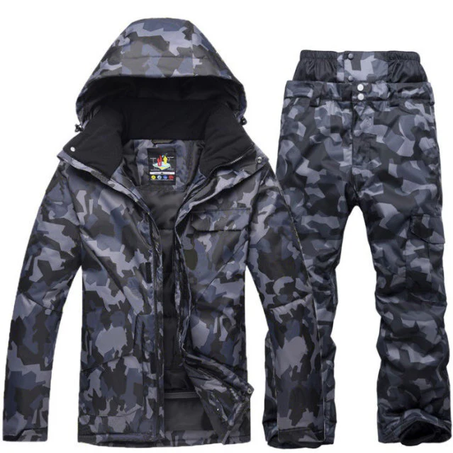 SAENSHING Ski / Snowboarding Set - Black Camo - Mens – Image 6