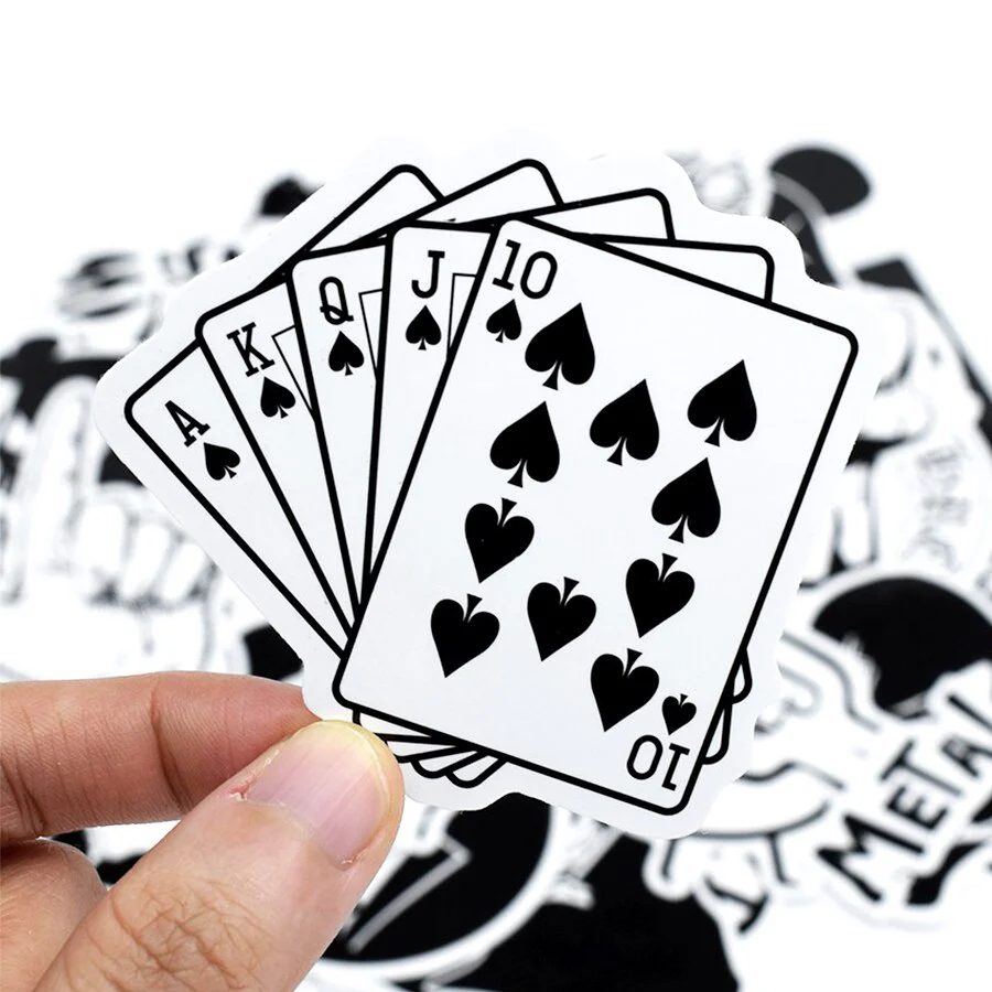 100 Pieces Black and White Stickers for Snowboard – Image 3