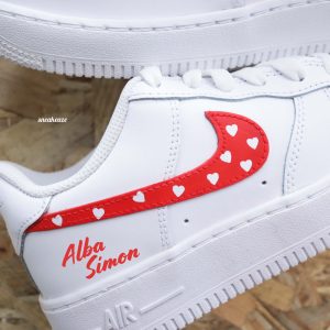 Coeur prénom & date - Air Force 1 custom